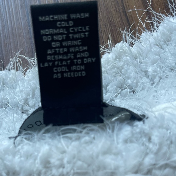 Joan Vass White Cozy Sweater Size L - Picture 10 of 10